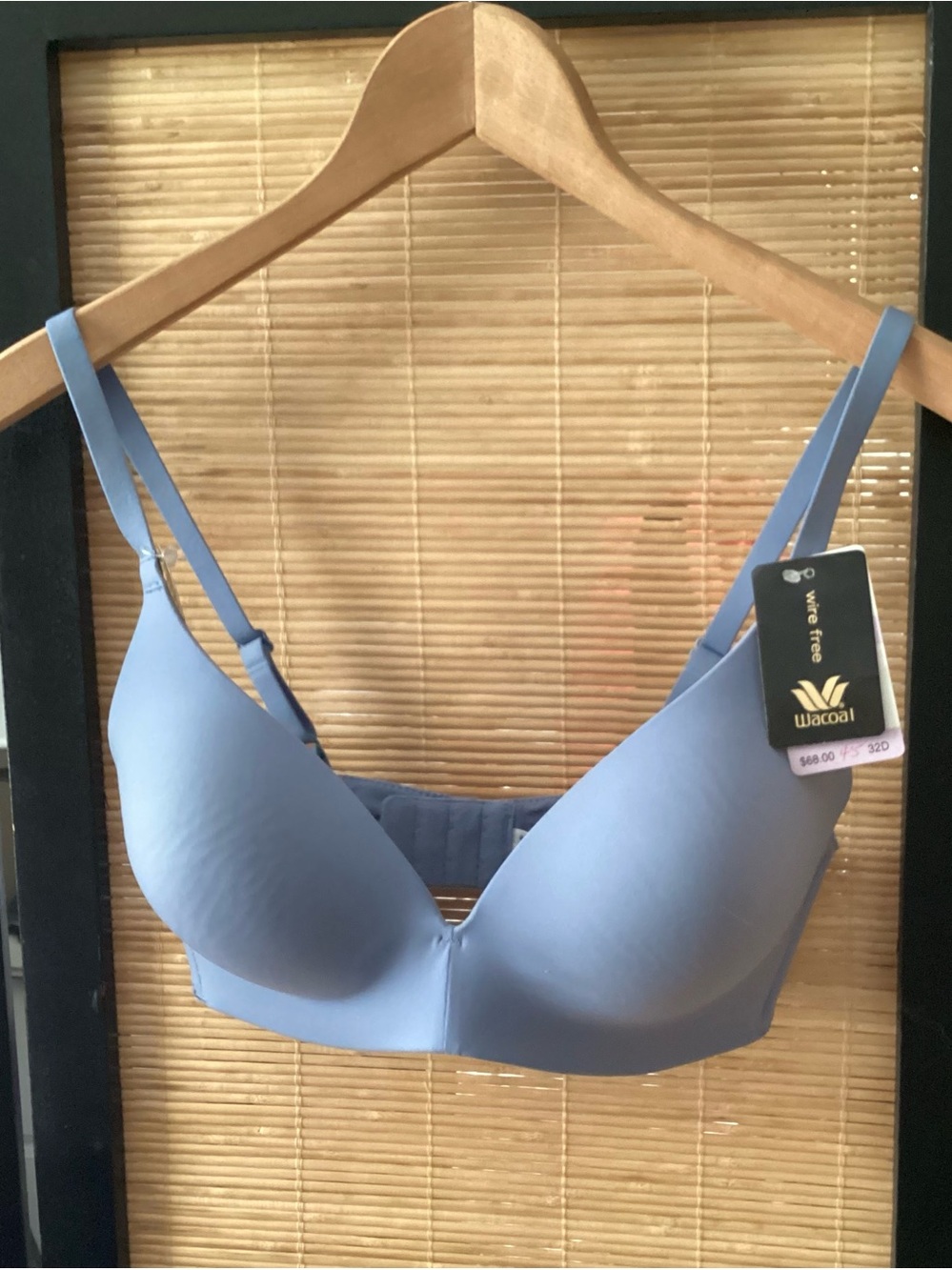 NWT Wacoal Wire Free bra 32D satin smooth tee shirt bra